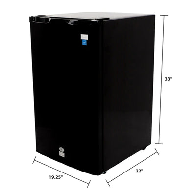 Avanti AR4446B 4.4 Cubic Foot Counter High Mini Fridge & Freezer Combo, Black