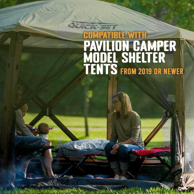 CLAM 150"x150" Floor Tarp Mat for Pavilion Camper Shelter, Floor Only(Open Box) - VMInnovations