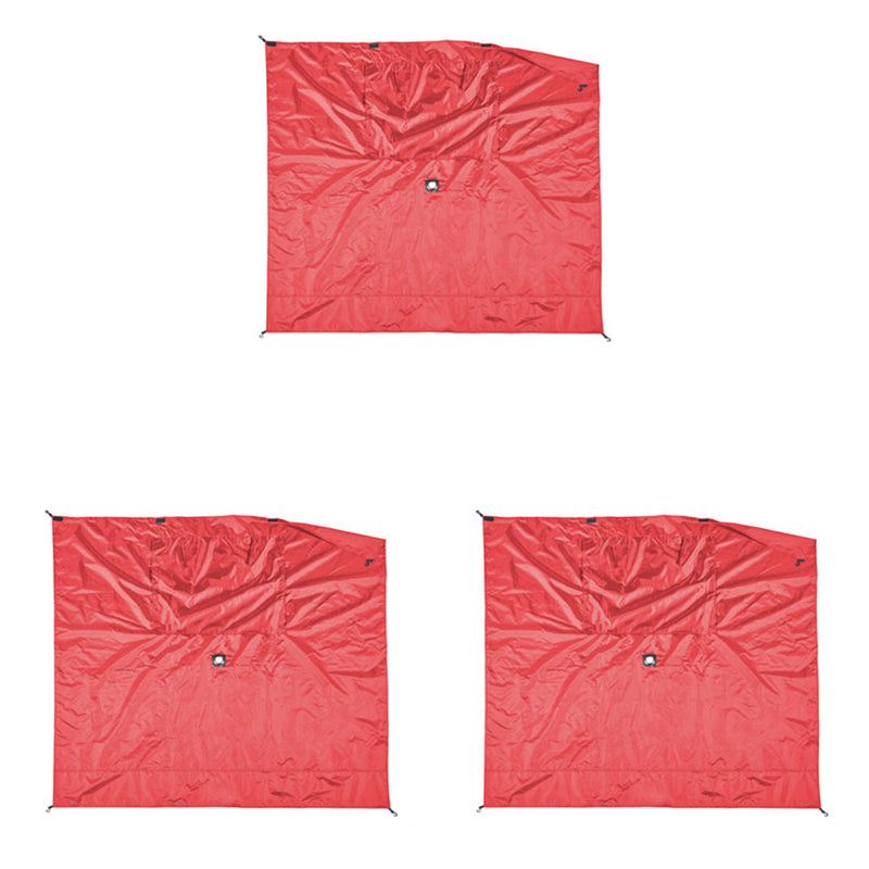 Clam Quick-Set Screen Hub Tent Wind & Sun Panels, Accessory Only, Red (3 Pack)