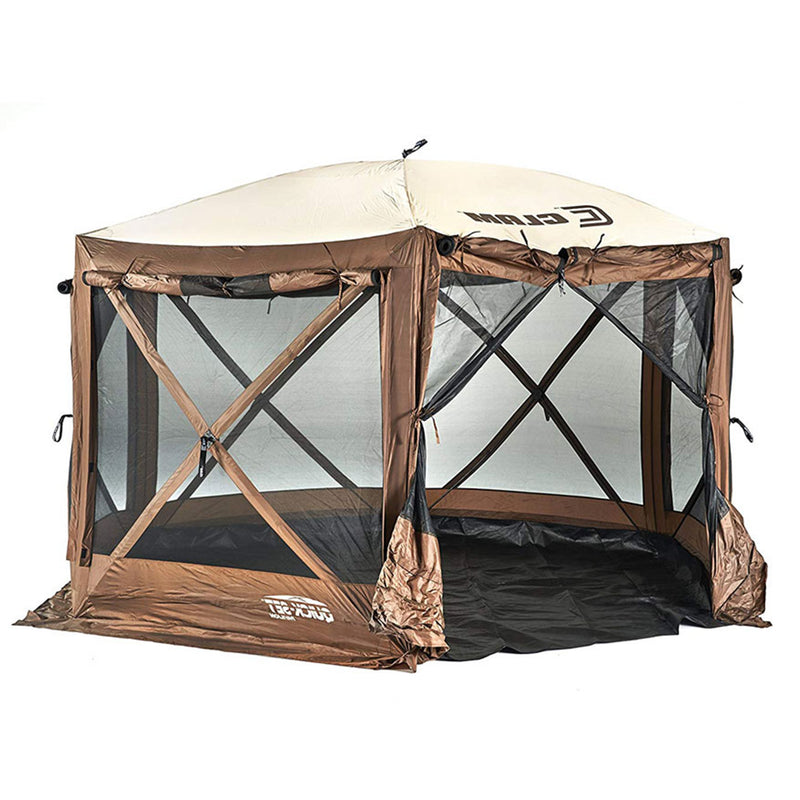 CLAM Quick Set Pavilion Camper 12.5 x 12.5 Foot Outdoor Gazebo Canopy Shelter