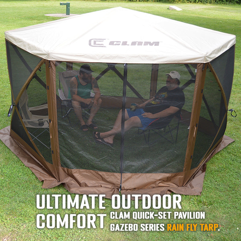 Clam Quick Set Pavilion Gazebo Canopy Rain Fly Tarp(Tent Not Included)(Open Box)