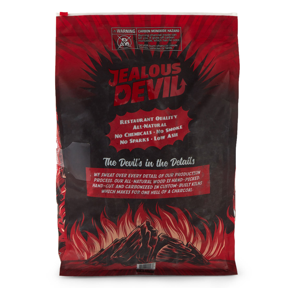 Jealous Devil 100 Percent Natural Hardwood Wood Lump Grill Charcoal, 20 Pounds