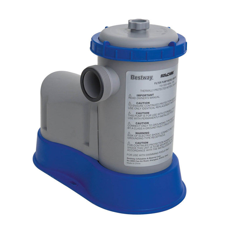 Bestway Pool Filter Pump Cartridge Type-III (6 Pack) + Pool Filter Pump System
