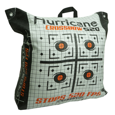 Hurricane Double Sided 460 FPS Woven Crossbow Archery Bag Target, White (Used)