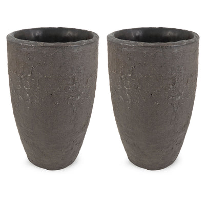 Algreen Products 87311 Athena Self-Watering Planter, Brownstone (2 Pack)