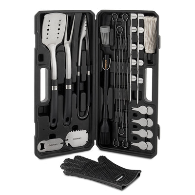 Cuisinart 36 Piece Stainless Steel BBQ Grill Tool Set w/ Case (Open Box) - VMInnovations