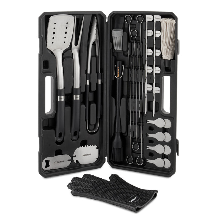 Cuisinart 36 Piece Stainless Steel BBQ Grill Tool Set w/ Case (Open Box)