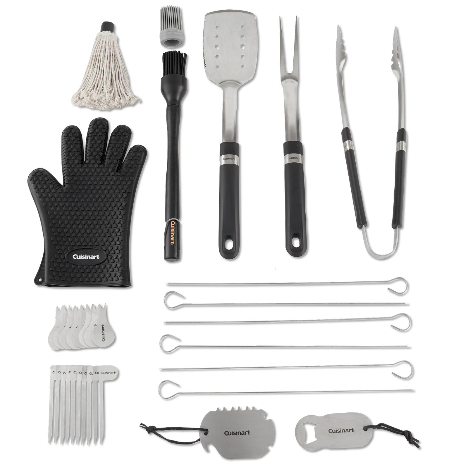 Cuisinart 36 Piece Stainless Steel BBQ Grill Tool Set w/ Case (Open Box) - VMInnovations