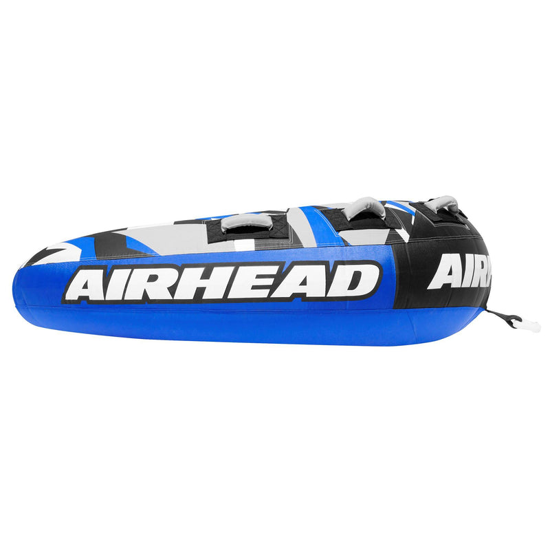 Airhead Super Slice Inflatable Towable Tube Water Raft w/ 60 Foot Towing Rope