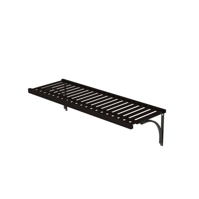 ClosetMaid 142600 48 X 16 Inch Ventilated Wood Shelf with Steel Finish, Espresso
