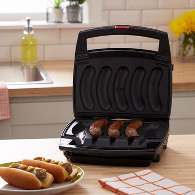 Johnsonville BTG-0498 Sizzling Sausage Indoor Compact Stainless Electric Grill