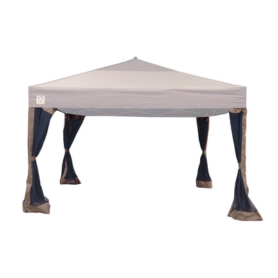 Z-Shade 12 x 12 Ft Portable Canopy w/TanZ-Shade Mesh Wall Screen Room Attachment - VMInnovations