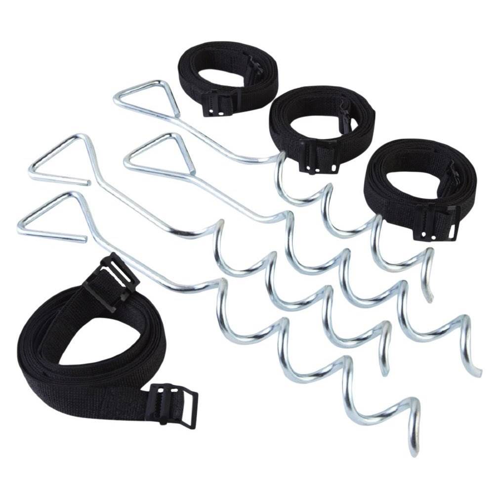 JumpKing ACC-AK Anchor Tie to Ground Kit for Trampolines in Windy Areas (3 Pack)