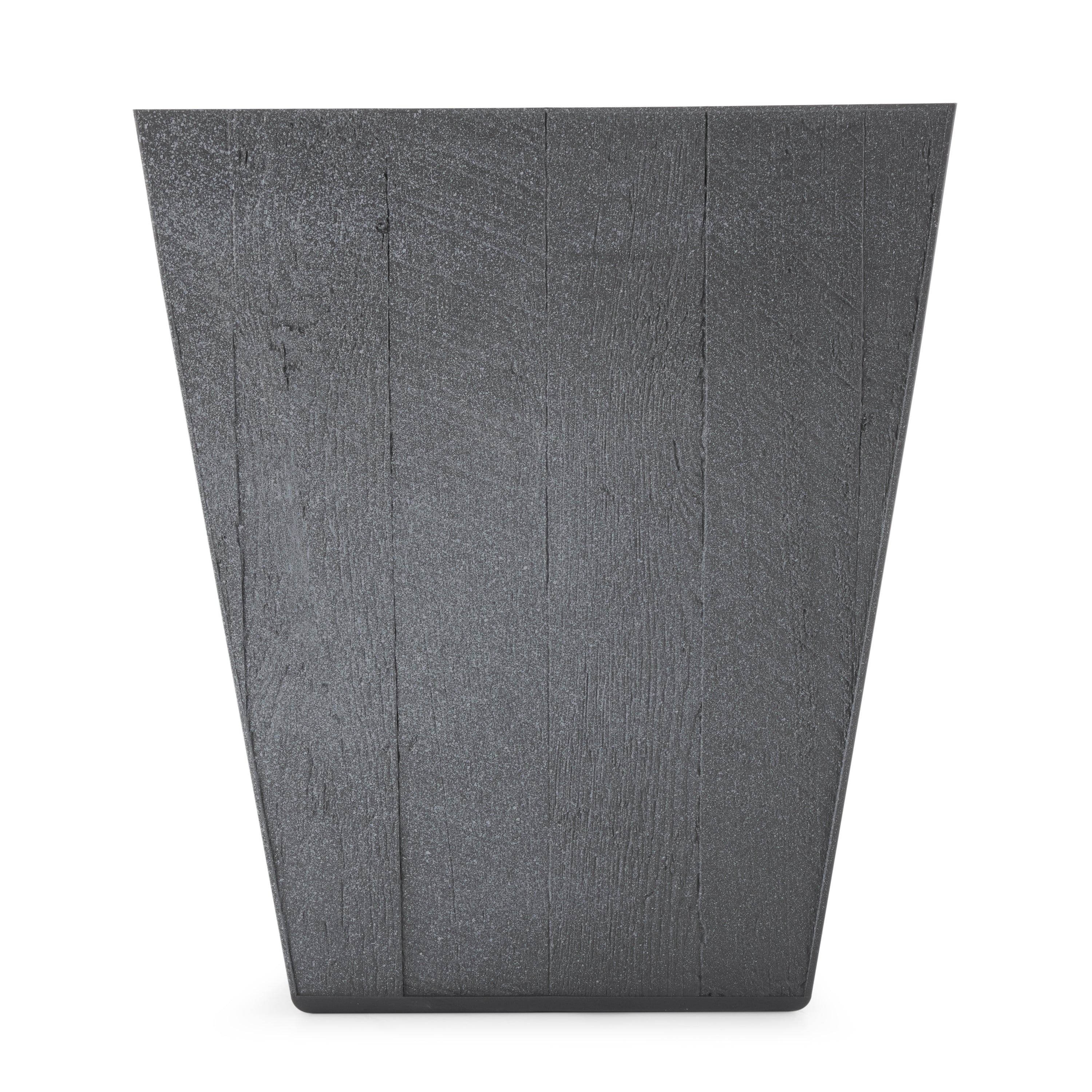 Suncast 16 Inch Farmington Decorative Rustic Wood Finish Garden Planter, Gray - VMInnovations