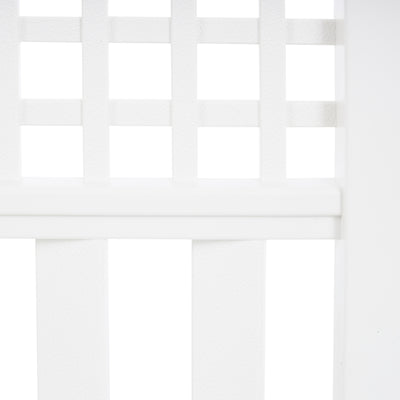 Suncast Grand View 14.5 x 24 Inch Resin Yard Garden Border Fence, White (3 Pack) - VMInnovations