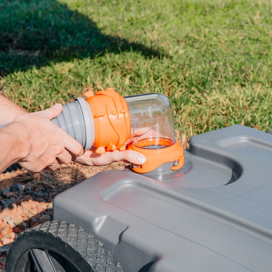 Camco Rhino 28 Gallon RV Waste Tank Holding Hose and Accessories (Open Box) - VMInnovations