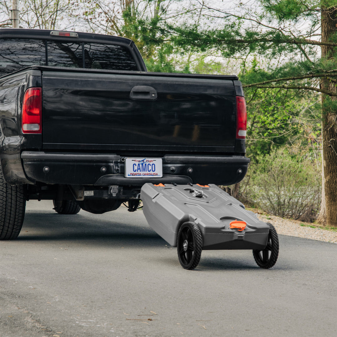 Camco Rhino 28 Gallon RV Waste Tank Holding Hose and Accessories (Open Box) - VMInnovations