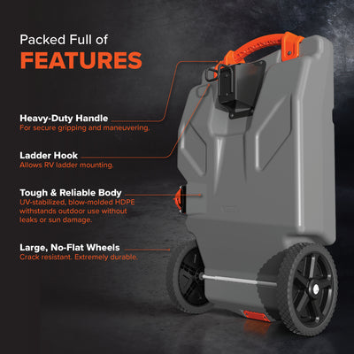 Camco Rhino Portable 36G RV Waste Tank Holding Hose and Accessories (For Parts) - VMInnovations