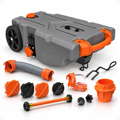 Camco Rhino Portable 36 Gallon RV Waste Tank Holding Hose and Accessories (Used)