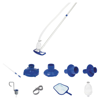 Bestway Pool Filter Pump System, Cleaning Kit, & Replacement Cartridges, 6 Pack - VMInnovations