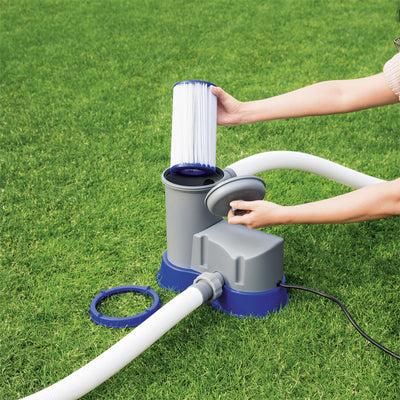 Bestway Pool Filter Pump System, Cleaning Kit, & Replacement Cartridges, 6 Pack