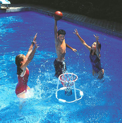 Swimline Swimming Pool Floating Super Hoops Basketball Game (Open Box) (2 Pack)