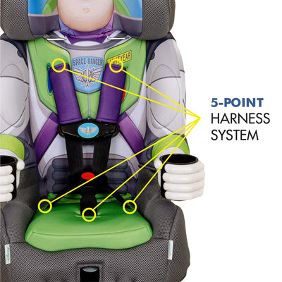 KidsEmbrace Disney Buzz Lightyear Combination 5 Point Harness Booster Car Seat - VMInnovations