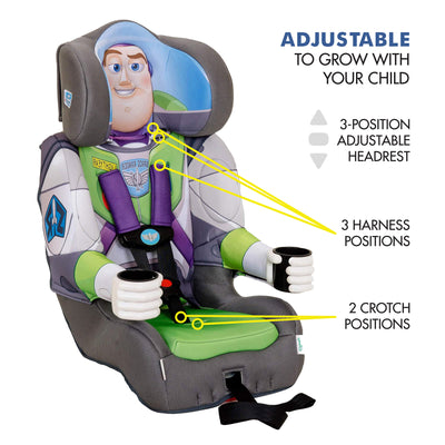 KidsEmbrace Disney Buzz Lightyear Combination 5 Point Harness Booster Car Seat - VMInnovations