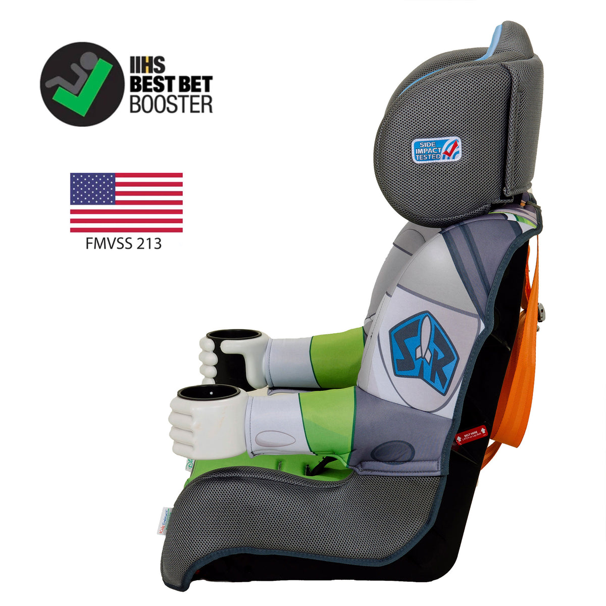 KidsEmbrace Disney Buzz Lightyear Combination 5 Point Harness Booster Car Seat - VMInnovations