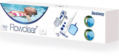 Bestway 31.3ft x 16ft x 52in Pool Set with Vacuum, Maintenance Kit and Skimmer - VMInnovations