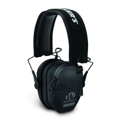 Walker's Razor Shooter Folding Muff Noise Reduction Earmuffs, Black (Open Box) - VMInnovations