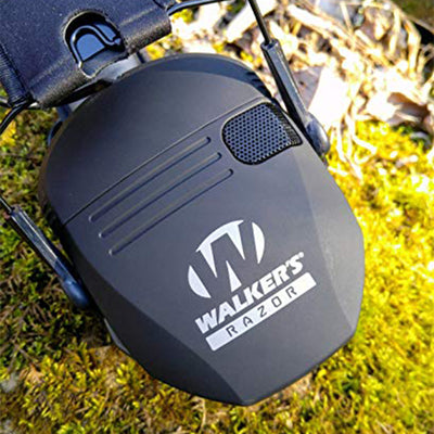 Walker's Razor Shooter Folding Muff Noise Reduction Earmuffs, Black (Open Box) - VMInnovations