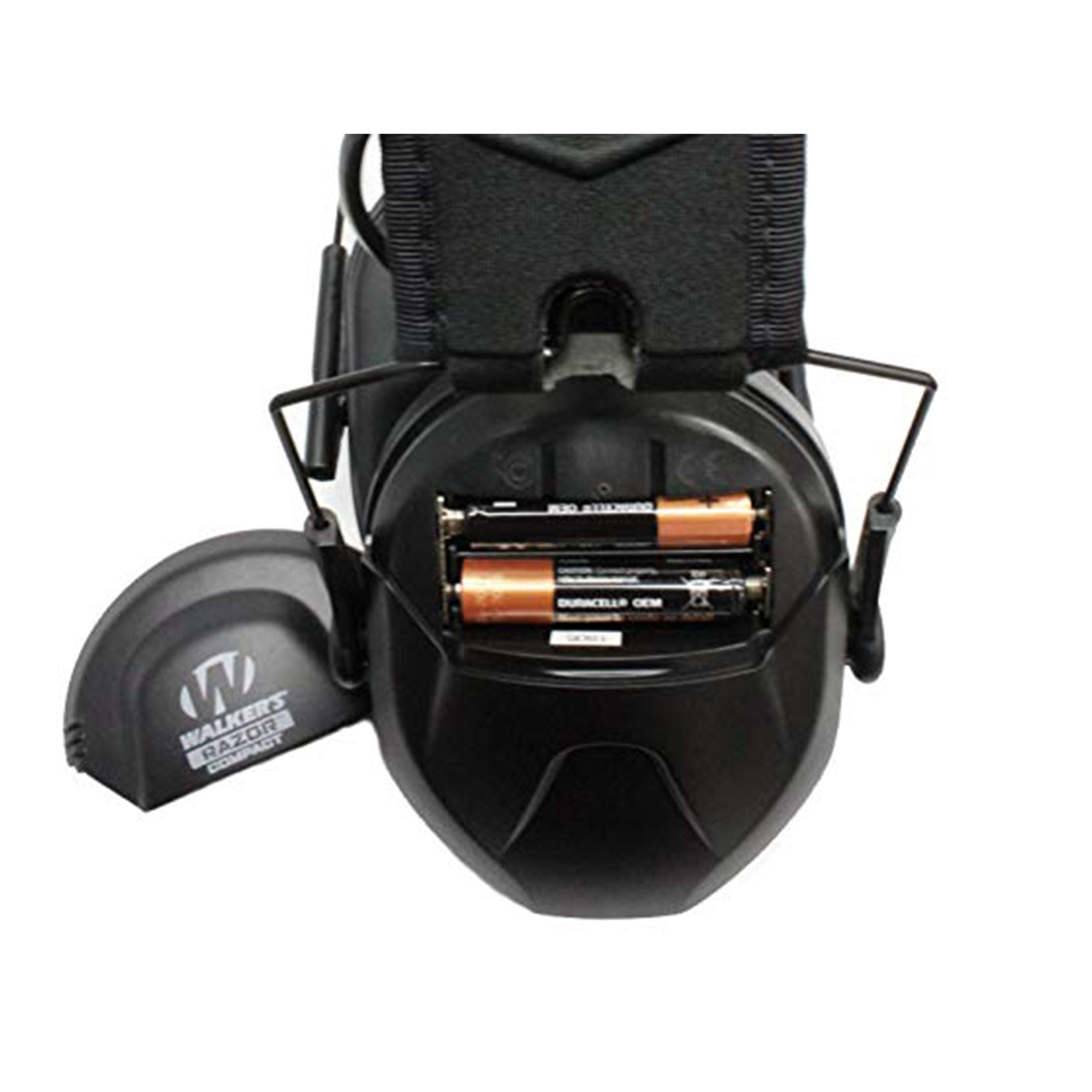 Walker's Razor Slim Shooter Black Electronic Folding Hearing Protection Earmuffs - VMInnovations