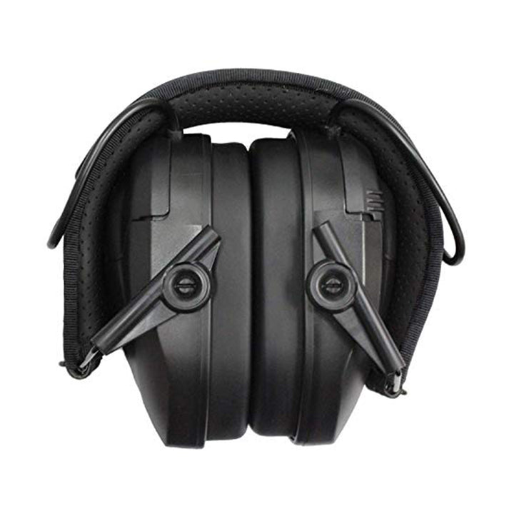 Walker's Razor Slim Shooter Black Electronic Folding Hearing Protection Earmuffs