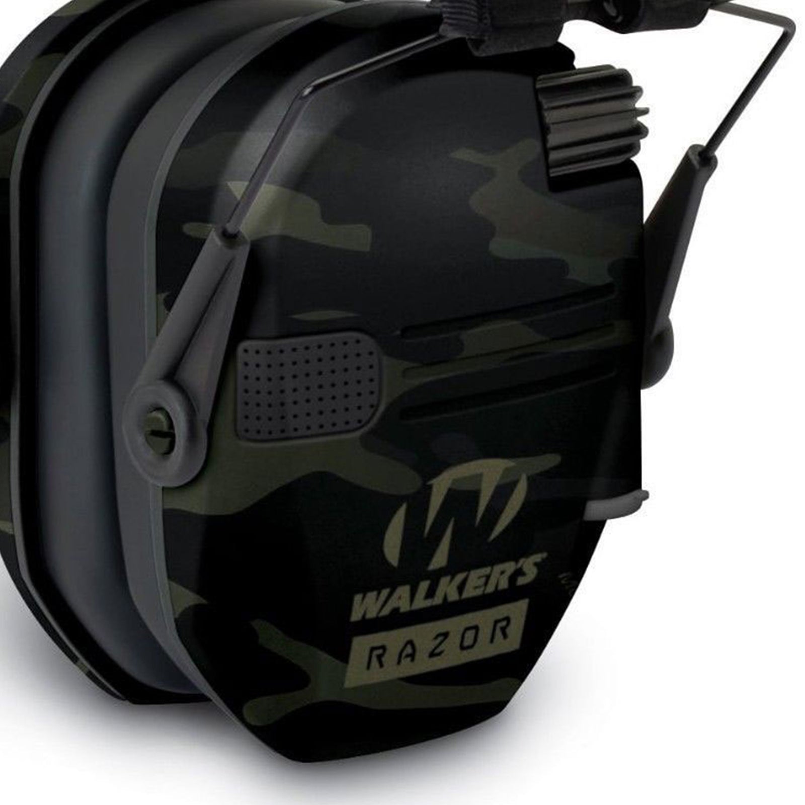 Walkers Razor Slim Electronic Ear Muffs with NRR 23 dB, Gray Multicam - VMInnovations