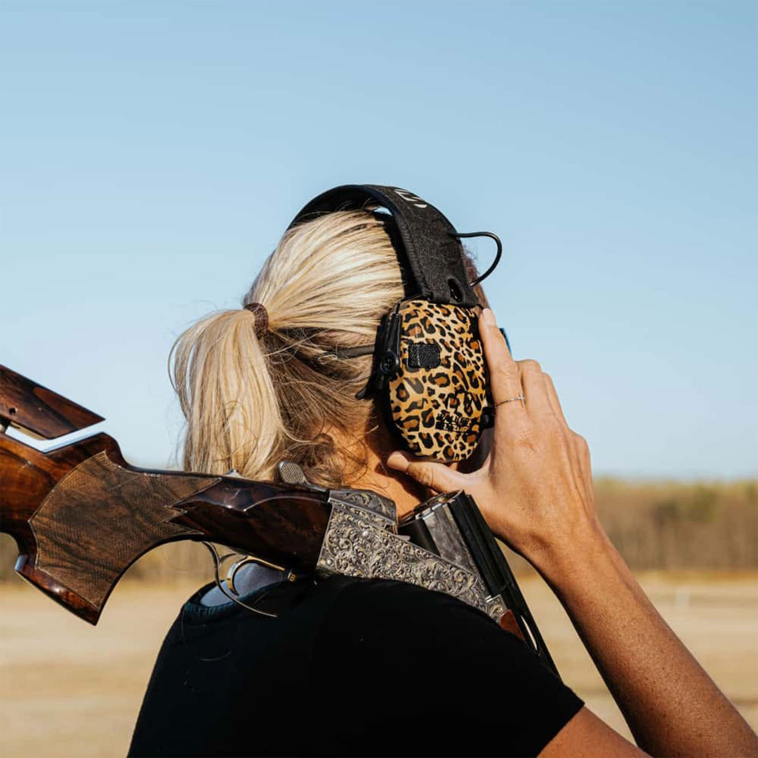 Walkers Razor Slim Shooter Electronic Hearing Protection Earmuffs, Green Patriot - VMInnovations