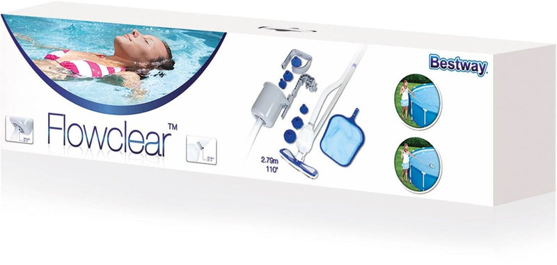 Bestway Frame Swimming Pool & Pool Cleaning Vacuum & Maintenance Accessories Kit - VMInnovations
