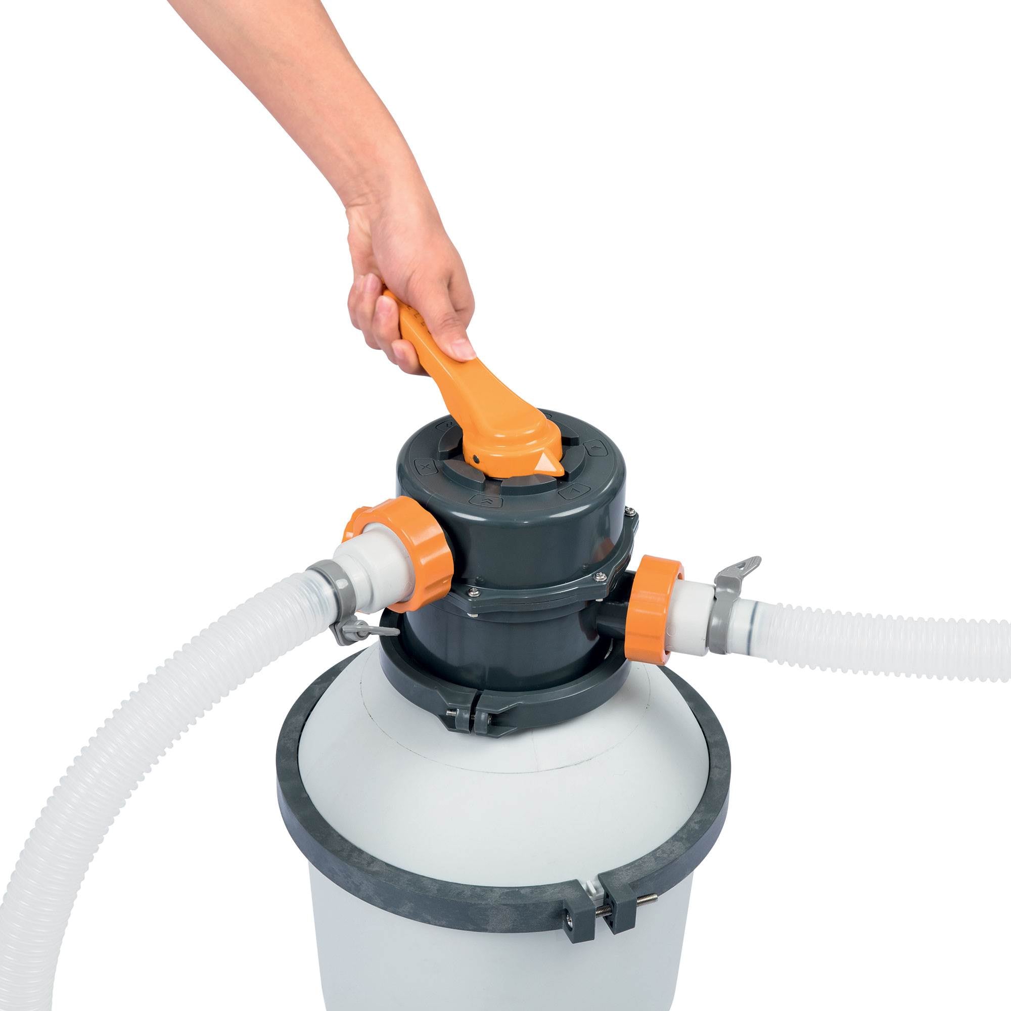Bestway 16ft x 48in Power Steel Pro Frame Pool & Flowclear Sand Filter Pump