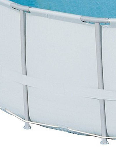 Bestway 13429 16ft x 48in Power Steel Pro Frame Swimming Pool & Round Pool Cover - VMInnovations