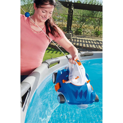 Bestway 16-Foot Frame Pool Set + Aquatronix Autonomous Pool Cleaning Robot