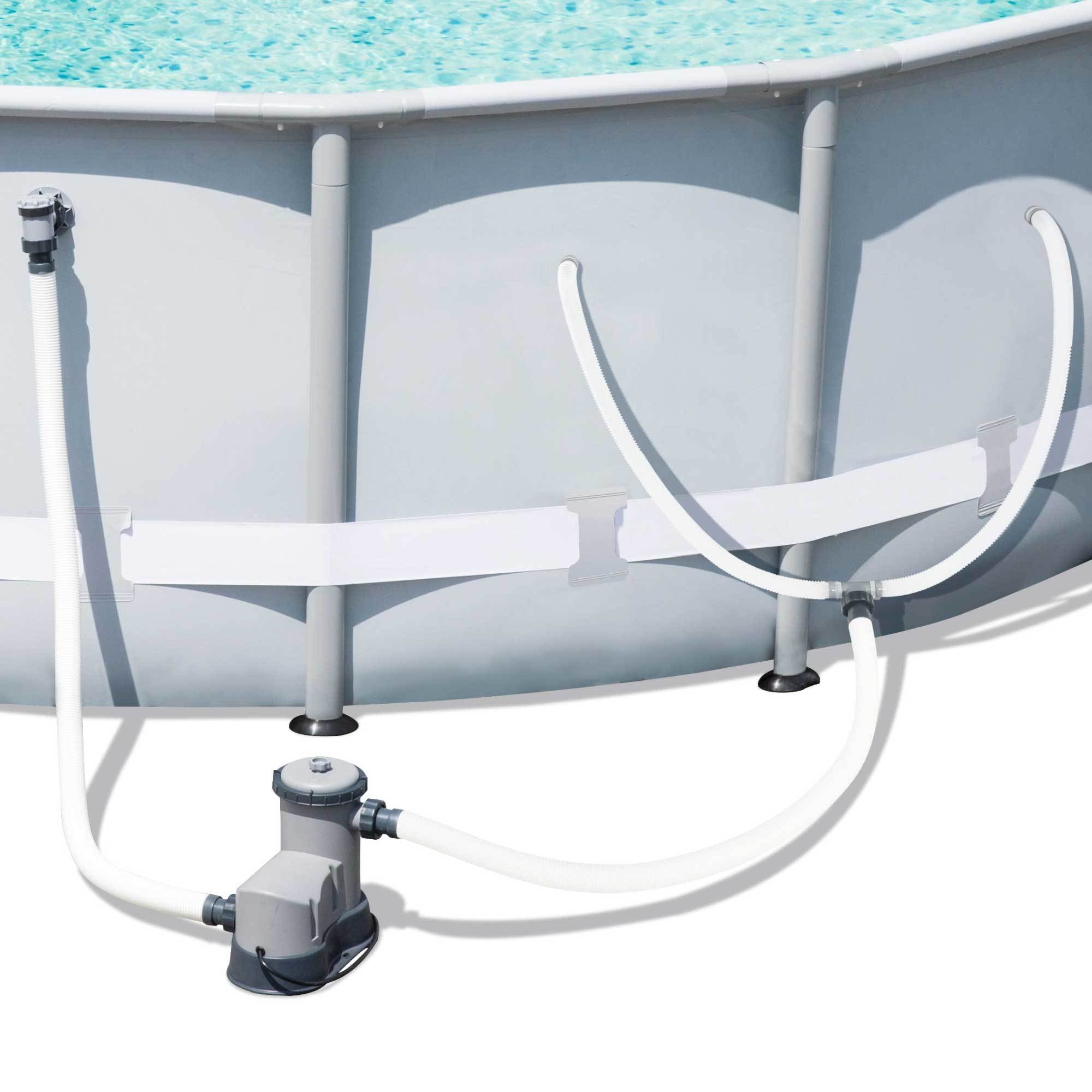 Bestway 16-Foot Frame Pool Set + Aquatronix Autonomous Pool Cleaning Robot