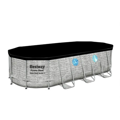 Bestway Power Steel Swim Vista 18ft x 9ft x 48in Above Ground Swimming Pool Set - VMInnovations