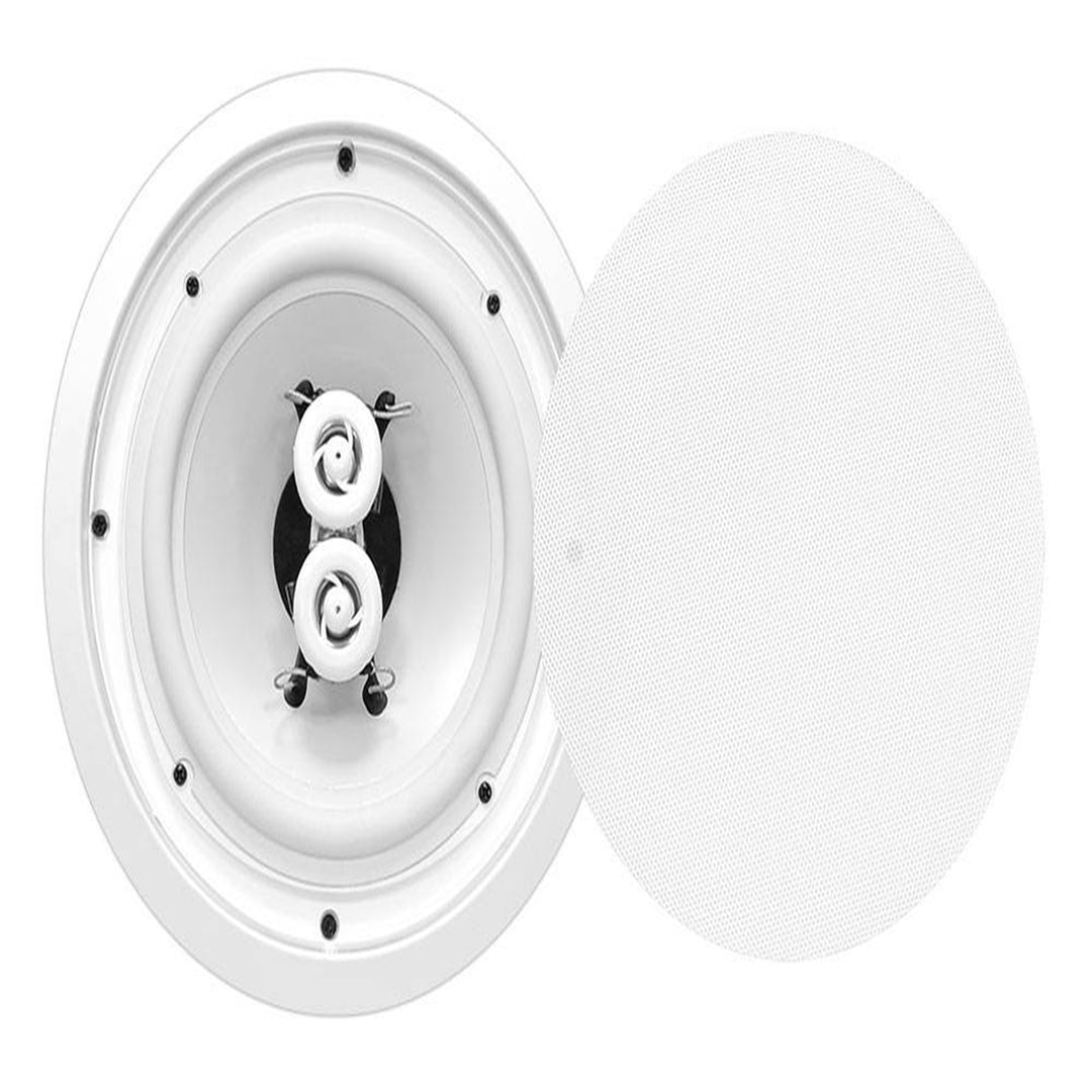 PYLE 400W 8" 400W 2 Way Waterproof Ceiling Speaker (Open Box) (6 Pack) - VMInnovations
