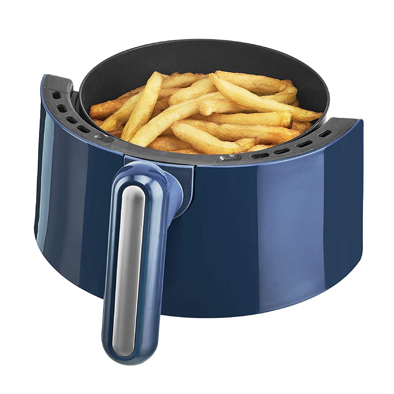Bella Small Air-Fryer No Oil Deep Cooker Convection Machine, Navy Blue(Open Box)