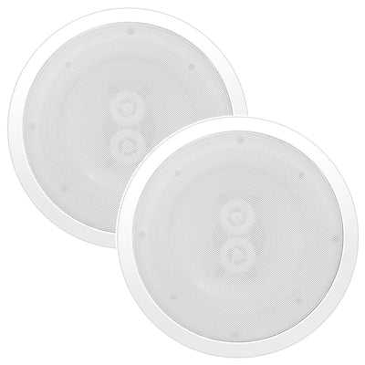 Pyle PWRC82 8 Inch 2 Way Indoor/Outdoor Waterproof  Wall Ceiling Speakers, Pair - VMInnovations