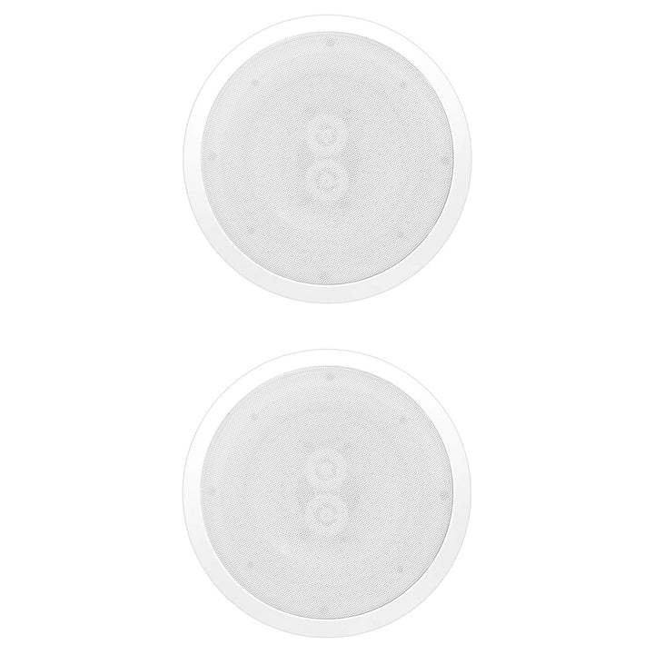 Pyle PWRC82 8 Inch 2 Way Indoor/Outdoor Waterproof  Wall Ceiling Speakers, Pair