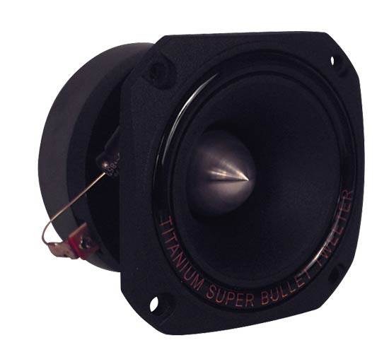 Pyramid 1" 300w Heavy Duty Titanium Dome Bullet Car Super Tweeter