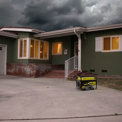 Champion 3500 Watt Gas Powered Generator + Storm Shield Severe Weather Cover