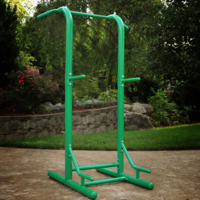 Stamina Products Steel Multi Use Outdoor Fitness Power Tower, Green (Used) - VMInnovations