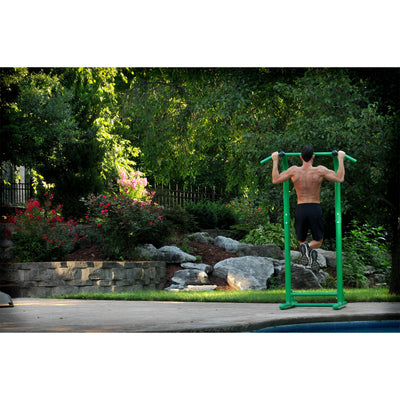 Stamina Products Steel Multi Use Outdoor Fitness Power Tower, Green (Used) - VMInnovations